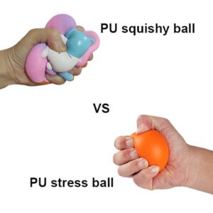 PU stress ball VS PU squishy ball