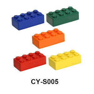 Building block stress balls