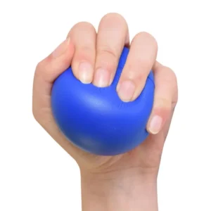 PU stress ball in hand